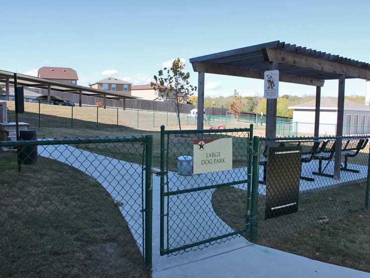 our large dog park for local guests